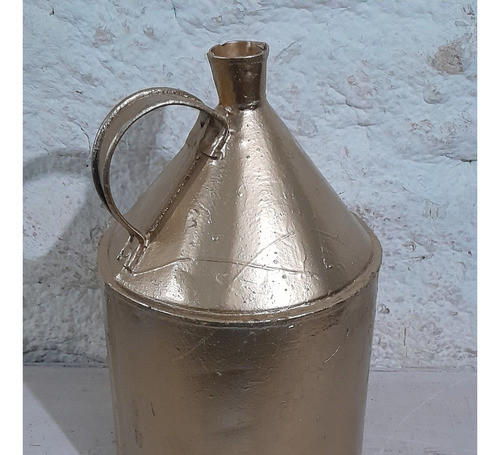 Antiguo Medida Vintage Chapa Bronceado 23x40cm 1