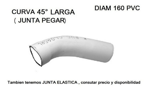 Curva Larga A 45° Pvc 160 0 Curva Larga A 45° Pvc 160 0