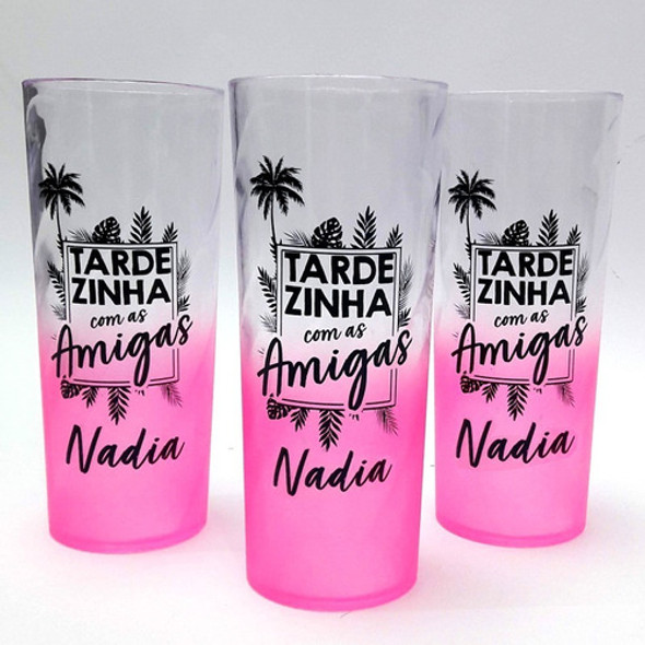 35 Copos Long Drink 350ml Degradê Personalizado 0