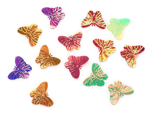 Lentejuelas Mariposas Coloridas 23x30mm (10 Gramos) 0