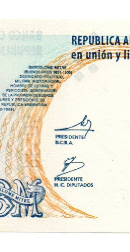Argentina Billete 2 Pesos Con Error Impresion Corrida Doble 1