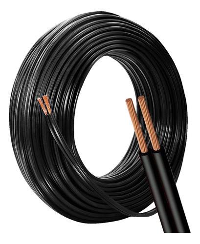 Cable Paralelo Bipolar 2x1mm Por 10 Metros Negro Oferta 0