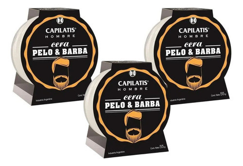 Capilatis Hombre - For Men Cera Pelo Y Barba  55g X 3u 0