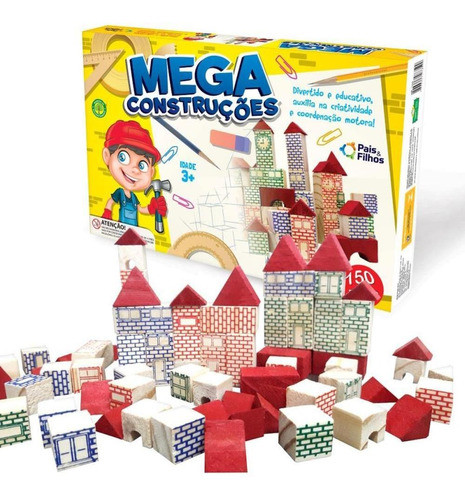 Brinquedo Para Montar Mega Construcoes 150 Pecas 0