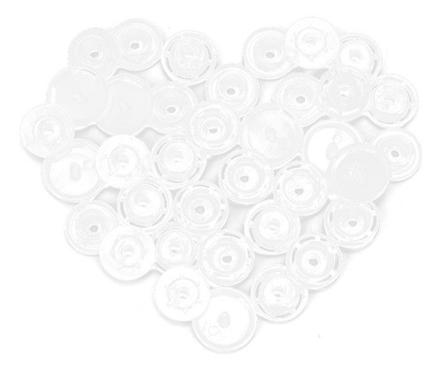 Botão De Pano Infantil Branco Branco T5 Uk Plug 1000 Conjunt 0