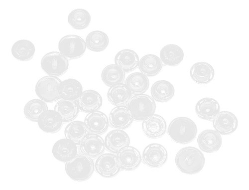 Botão De Pano Infantil Branco Branco T5 Uk Plug 1000 Conjunt 1