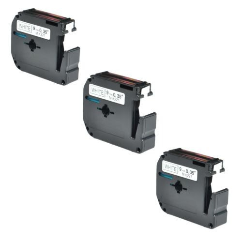 3pk M K221 Mk221 Mk-221 Negro En La Etiqueta Blanca Cinta Pa 0