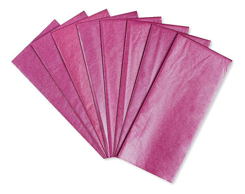 Papiro 8 Hojas De Papel De Seda Rosa Brillante Para Regalos, 0