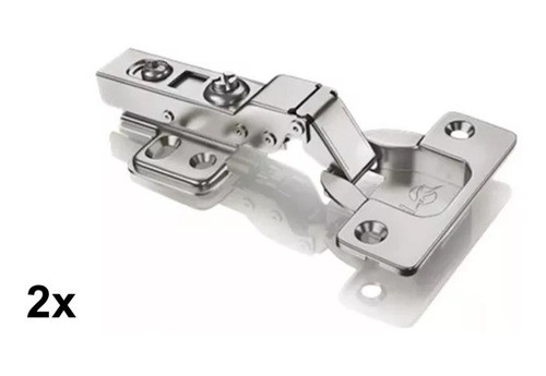 Kit 2 Dobradiça Porta Armário Cozinha Movéis 35mm Amortecedo 1