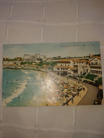 Postal Mar Del Plata Playa De Los Ingleses Año 1942 0