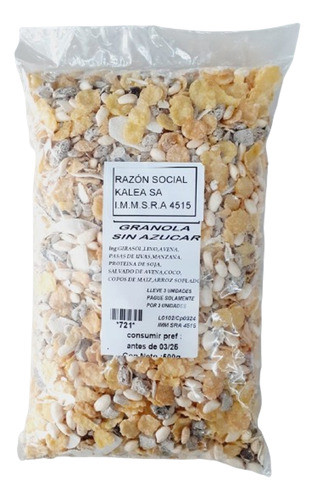 Granola Sin Azúcar 500g Lleve 3 Pague 2 0