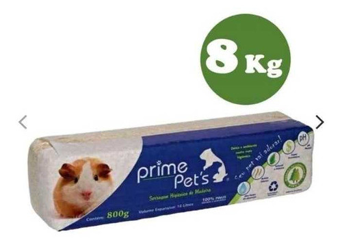 Viruta Sanitaria Prime Para Roedores 8kg 100% Pino 0