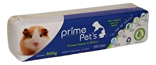 Viruta Sanitaria Prime Para Roedores 8kg 100% Pino 0