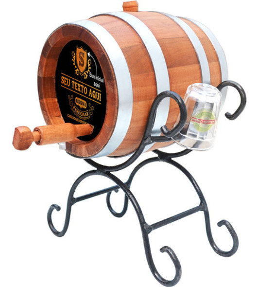 Barril De Jequitibá 1 Litro - Seu Texto 2 0
