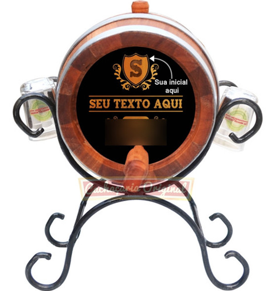 Barril De Jequitibá 1 Litro - Seu Texto 2 1