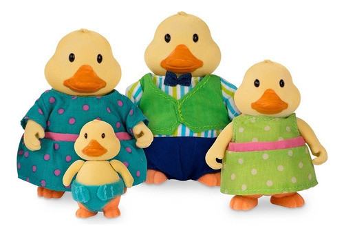 Lil Woodzeez Set Familia Patos 6259 X4 Figuras Animales 1