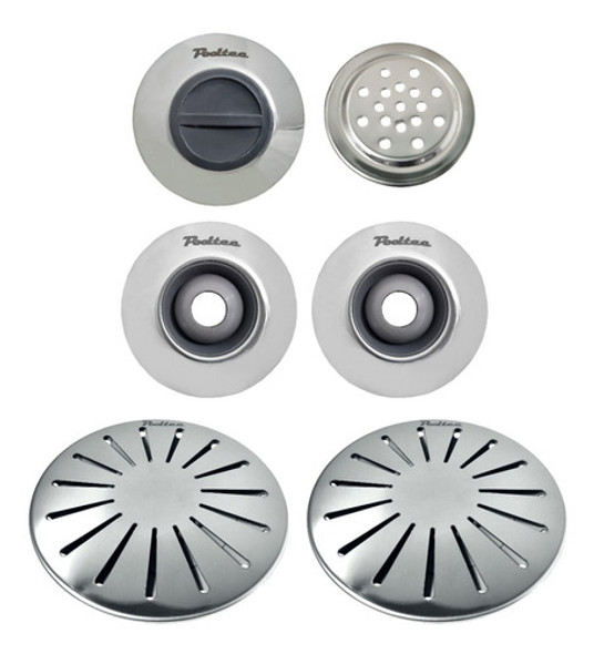 1 Dispositivo Aspiração 2 Retorno 2 Dreno 1 Nível P/piscina 0