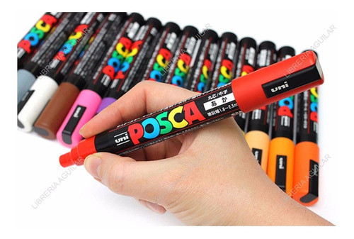 Rotulador De Tempera Posca Pc 5 M P X 10un Madera Tela Cuero 0