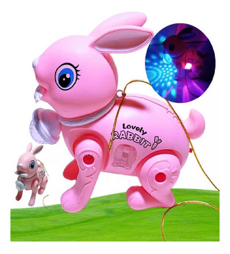 Coelho Da Pascoa Musical Com Som Luz Led Movimentos Criança 1
