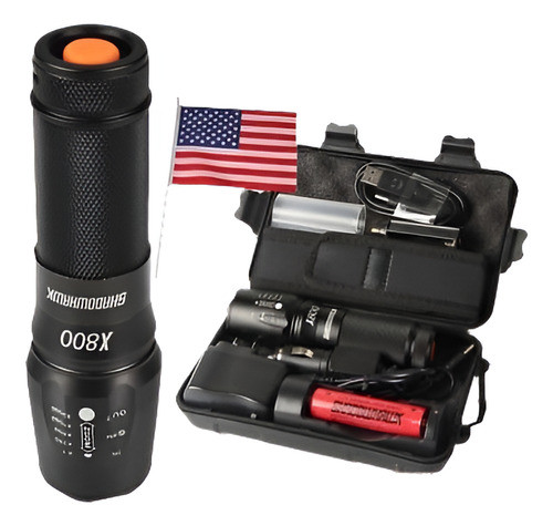 8000lm Shadowhawk Genuino X800 Linterna Táctica Militar Led 0