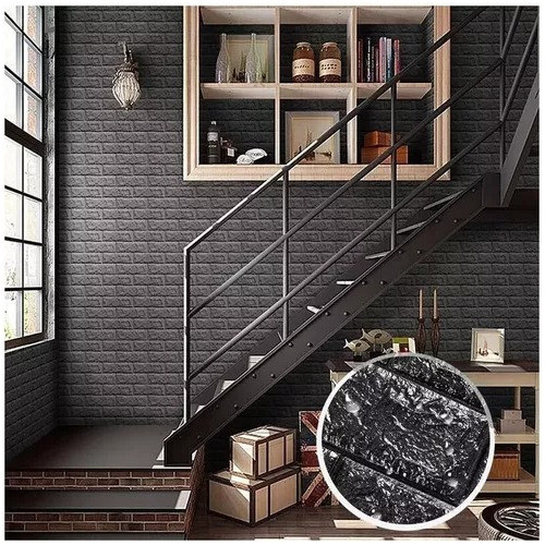 Revestimiento De Pared Negro Calidad 1