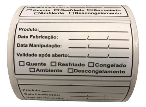 Etiqueta Validade De Alimentos ( Anvisa ) - Bopp 0