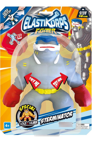 Figura Estirable Sterminator Elastikorps  16 Cm Replay 0