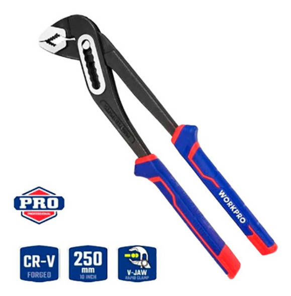 Pinza Pico De Loro 10p 250mm D/cremallera Wp231028 Workpro 1 Pinza Pico De Loro 10p 250mm D/cremallera Wp231028 Workpro 1