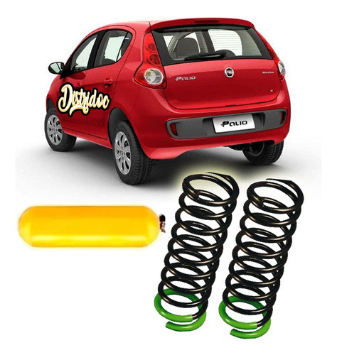 Kit X2 Espirales Rm Traseros Reforzados Gnc Palio Novo / 326 0