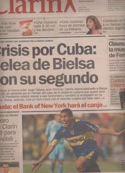Diario Clarin Y El Deportivo Boca Campeon Sudamericana 2004 0 Diario Clarin Y El Deportivo Boca Campeon Sudamericana 2004 0