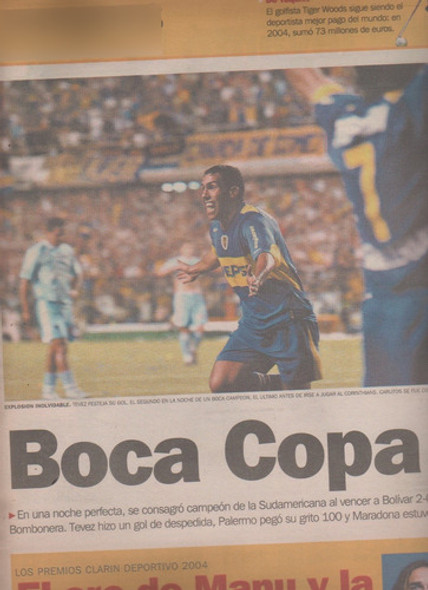 Diario Clarin Y El Deportivo Boca Campeon Sudamericana 2004 1 Diario Clarin Y El Deportivo Boca Campeon Sudamericana 2004 1