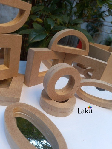 Bloques De Formas Geométricas Espejadas Mesa Lumínica 0