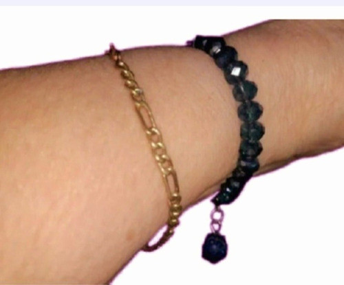Pulsera De Cristal Con Bola De Fuego ( Colores Varios) 0