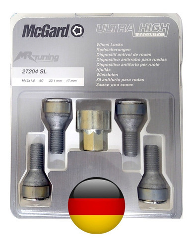 Tuercas Antirrobo Mcgard Giratoria Renault Fluence Megane 3 0