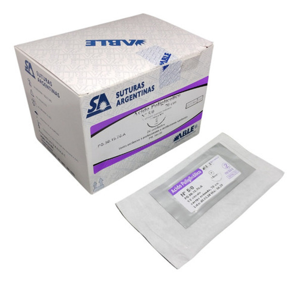 Vicryl Pga 5/0 -ag De 15mm 1/2 Circ Red De 70cm Caja X 24uds 0