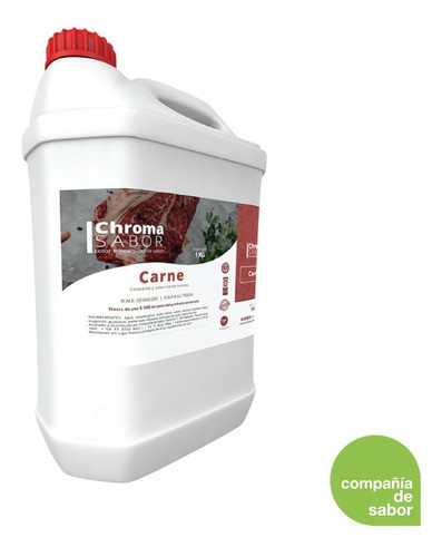 Carne Liquido Cromasabor 1 Lts M Envios Sin Tacc Apto Vegano 0