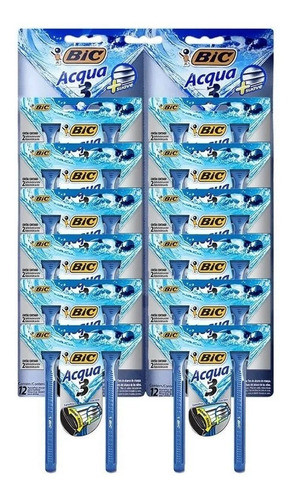 Aparelho De Barbear Bic Acqua Intensity 3 Lâminas 24 Uni. 0