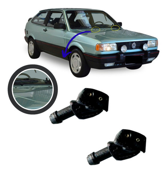 Par Brucutu Esguicho Ejetor Limpador Para-brisa Gol Quadrado 0