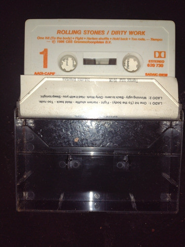 Rolling Stones//dirty Works En Casete 1