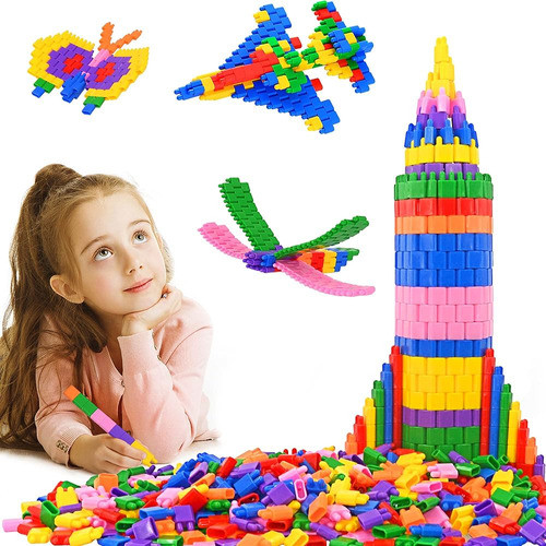 Kids 600pcs Set Building Blocks Construction Toy - Learning 0