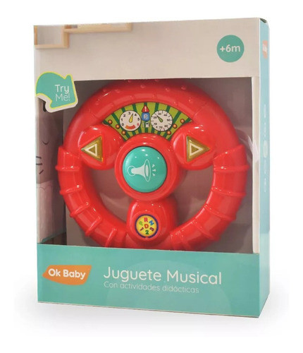 Volante Con Actividades Con Luces Y Sonidos Ok Baby 0