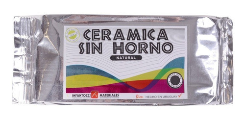 Cerámica Sin Horno Infantozzi 500 G Gris Natural - Mosca 0