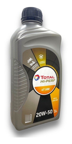 Aceite 20w50 Moto 4t Total Hi-perf 1 Litro 1