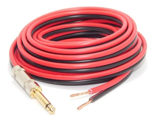 Cable De Parlante Bafle 2x1mm Plug 6.5mm Mono A Bornera 0