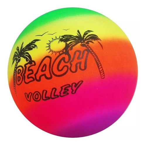 10 Pelotas De Goma Fluo Niños Voley Ideal Souvenir 0