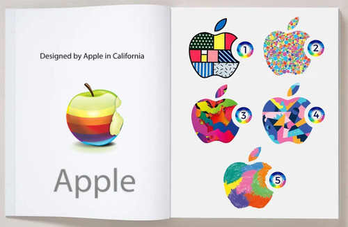 Calcomanías Apple - Edición Limitada - Set Stickers Deco X 5 0