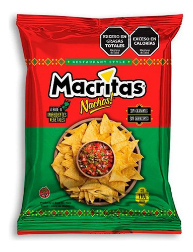 Nachos Macritas Sabor Original 90g Snack Sin Tacc 0