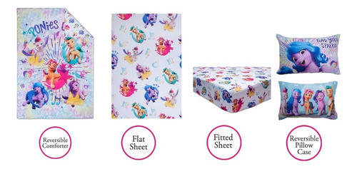 Juego De Ropa De Cama Para Niños Pequeños My Little Pony De 1