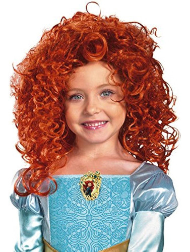 Disfraz Disfraces Peluca Brave Merida, Rojo, Talla Única 0