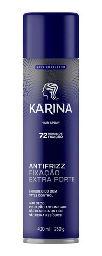 Fixador Karina Hair Fixação Laque Extra Forte 400ml 0